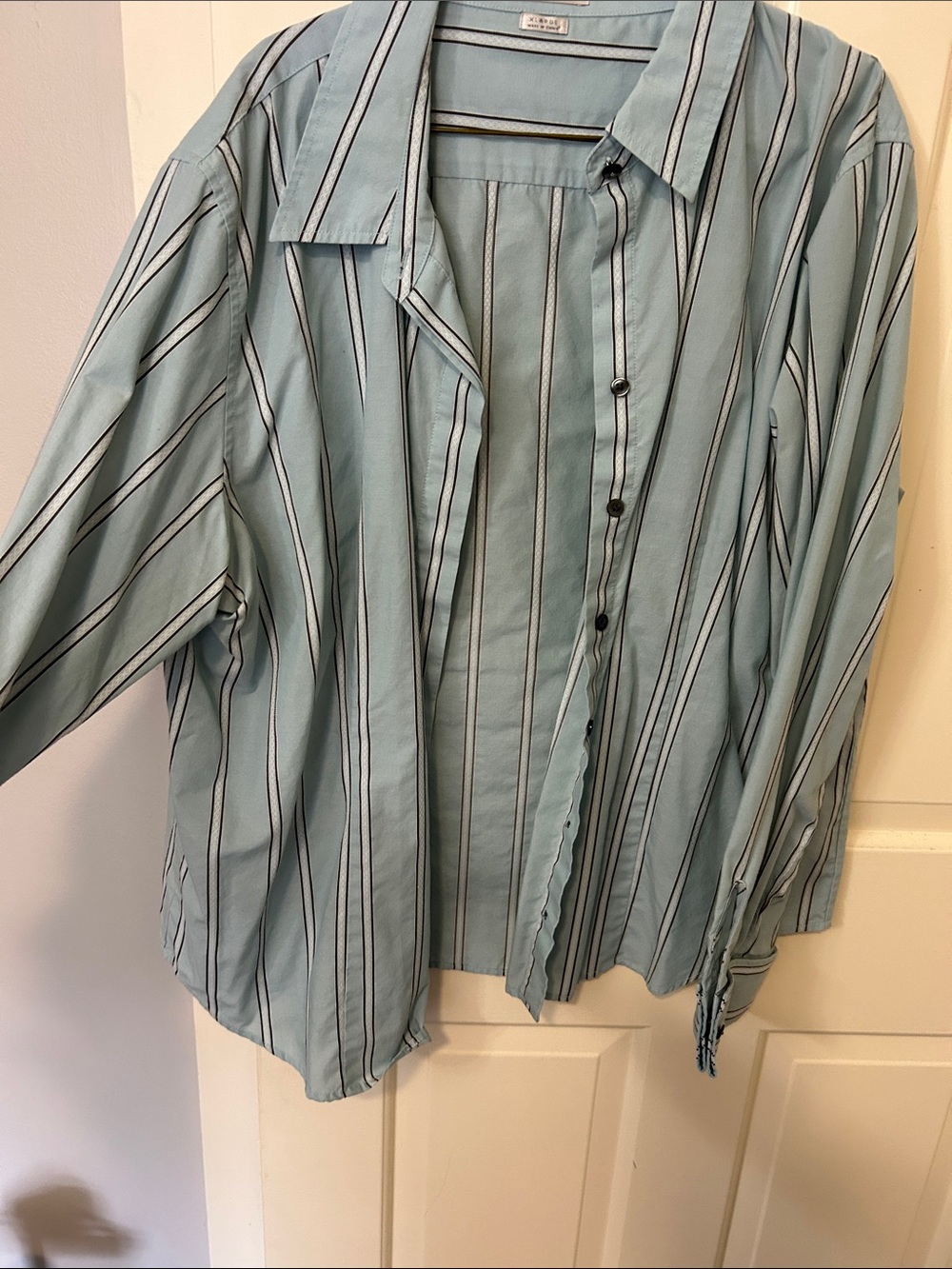 Van Heusen Light Blue Striped Dress Shirt